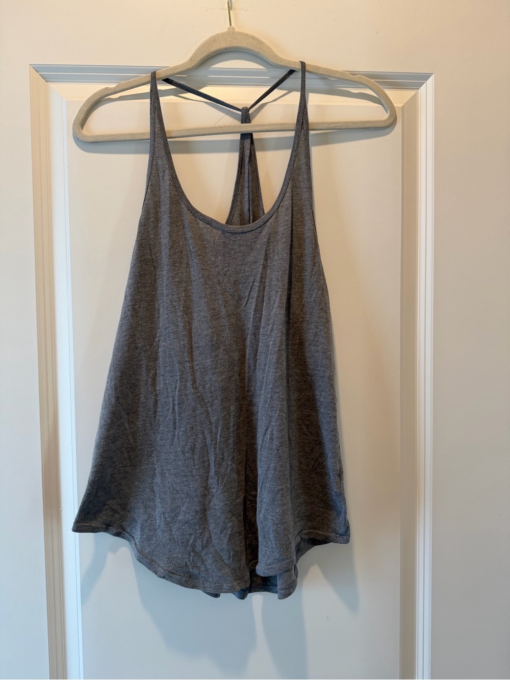 SO Gray Strappy Swing Tank Top